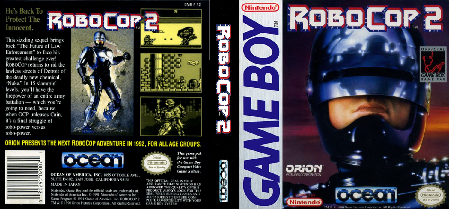 RoboCop 2 [US,EU] gb 1991 Box Art
