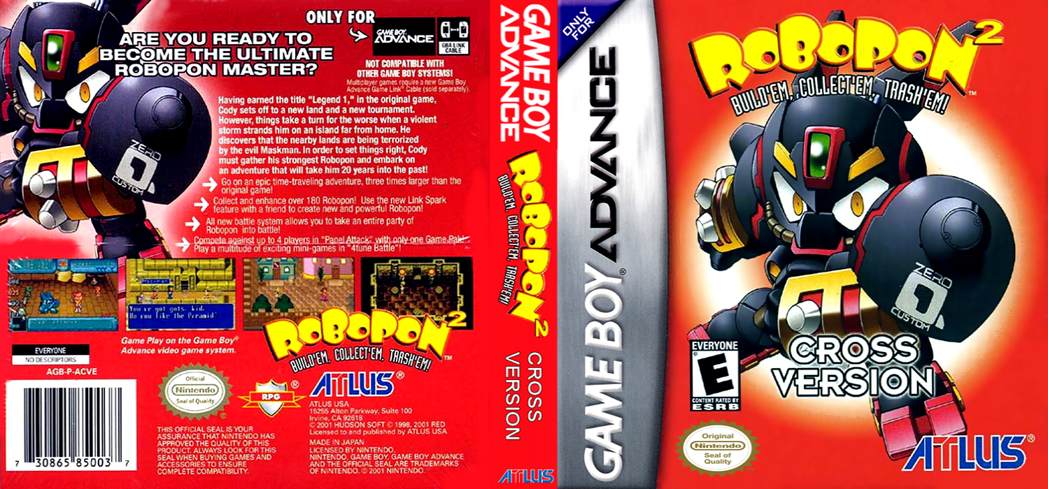 Robopon 2 : Cross Version [US] gba 2002 Box Art