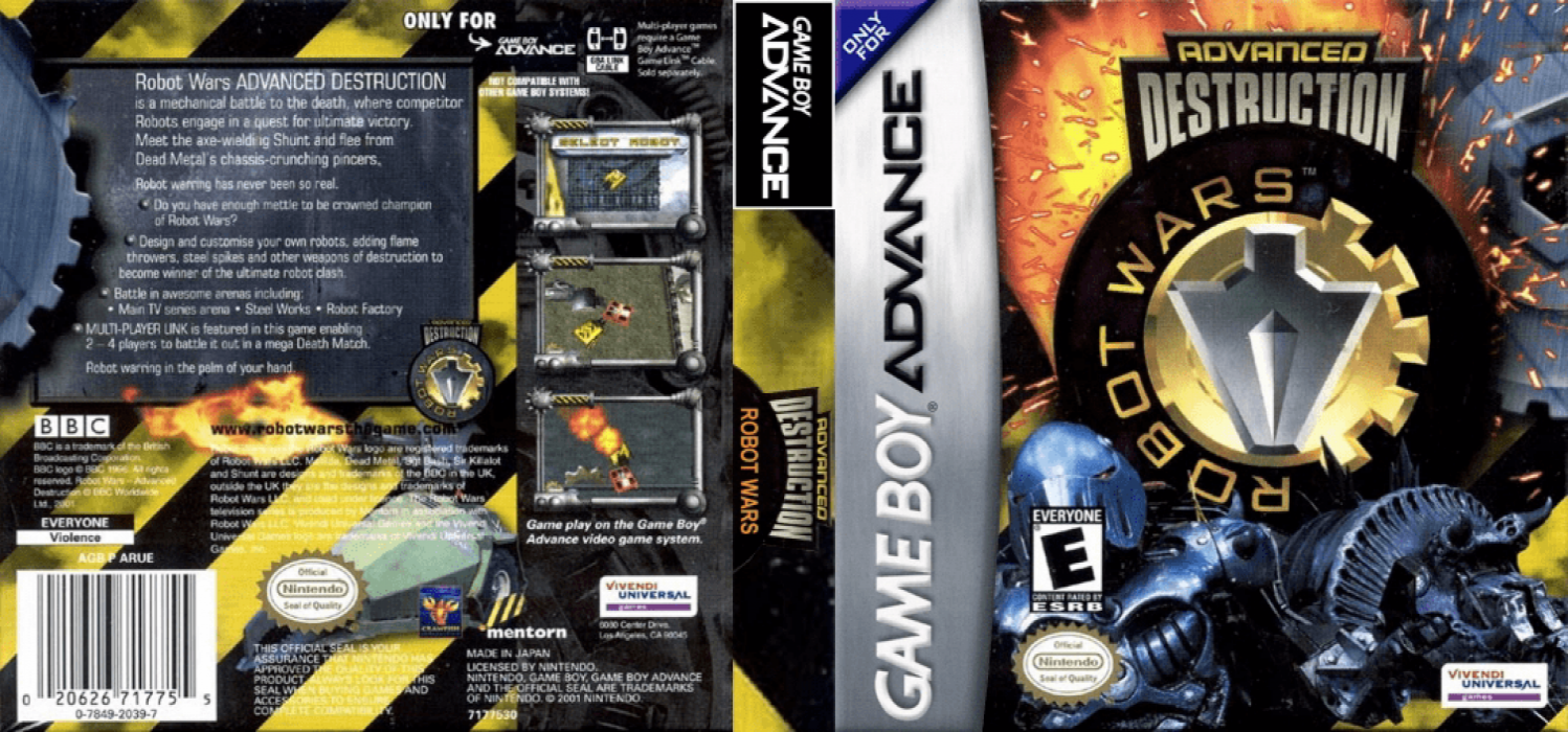 Robot Wars : Advanced Destruction [US] gba 2002 Box Art