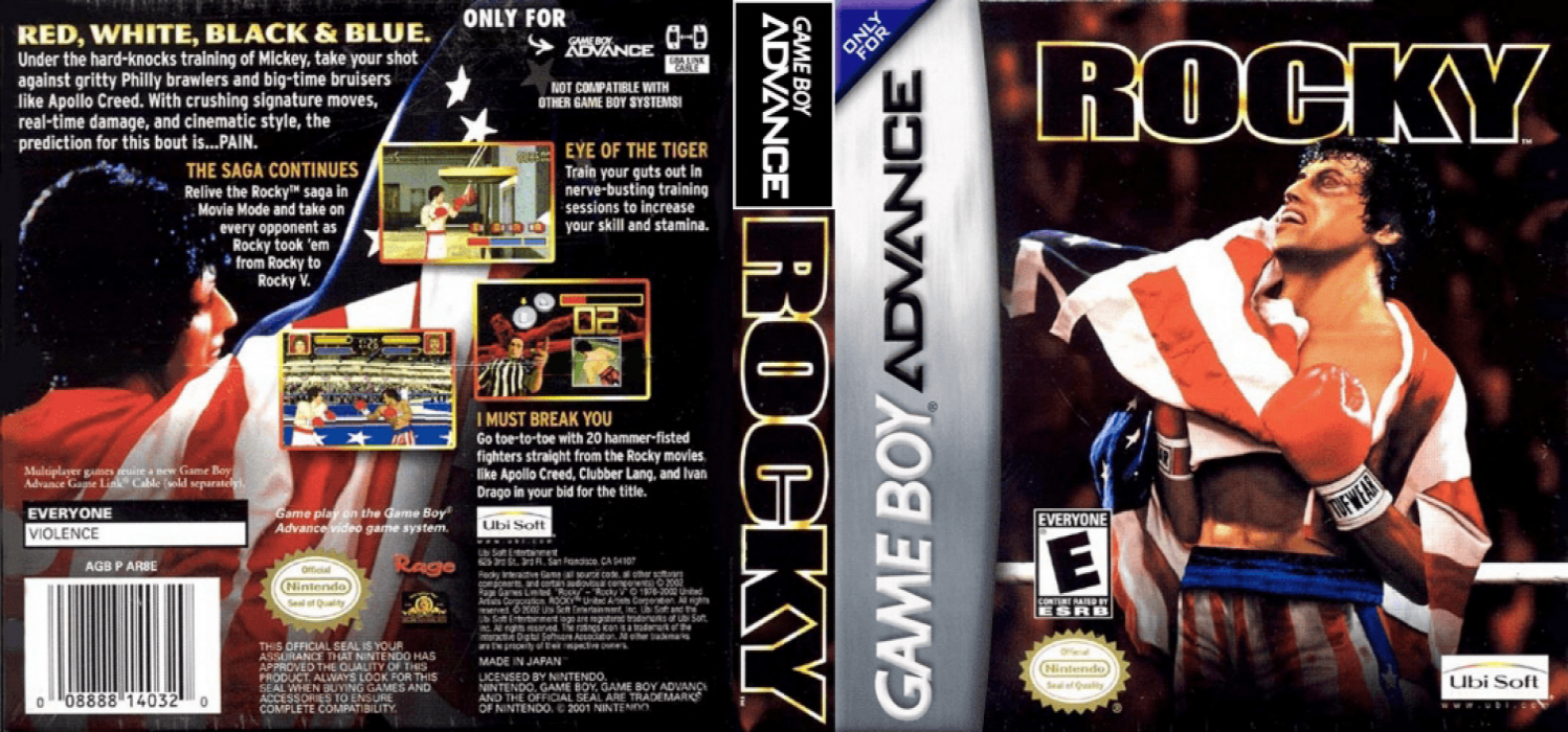 Rocky [US] gba 2002 Box Art