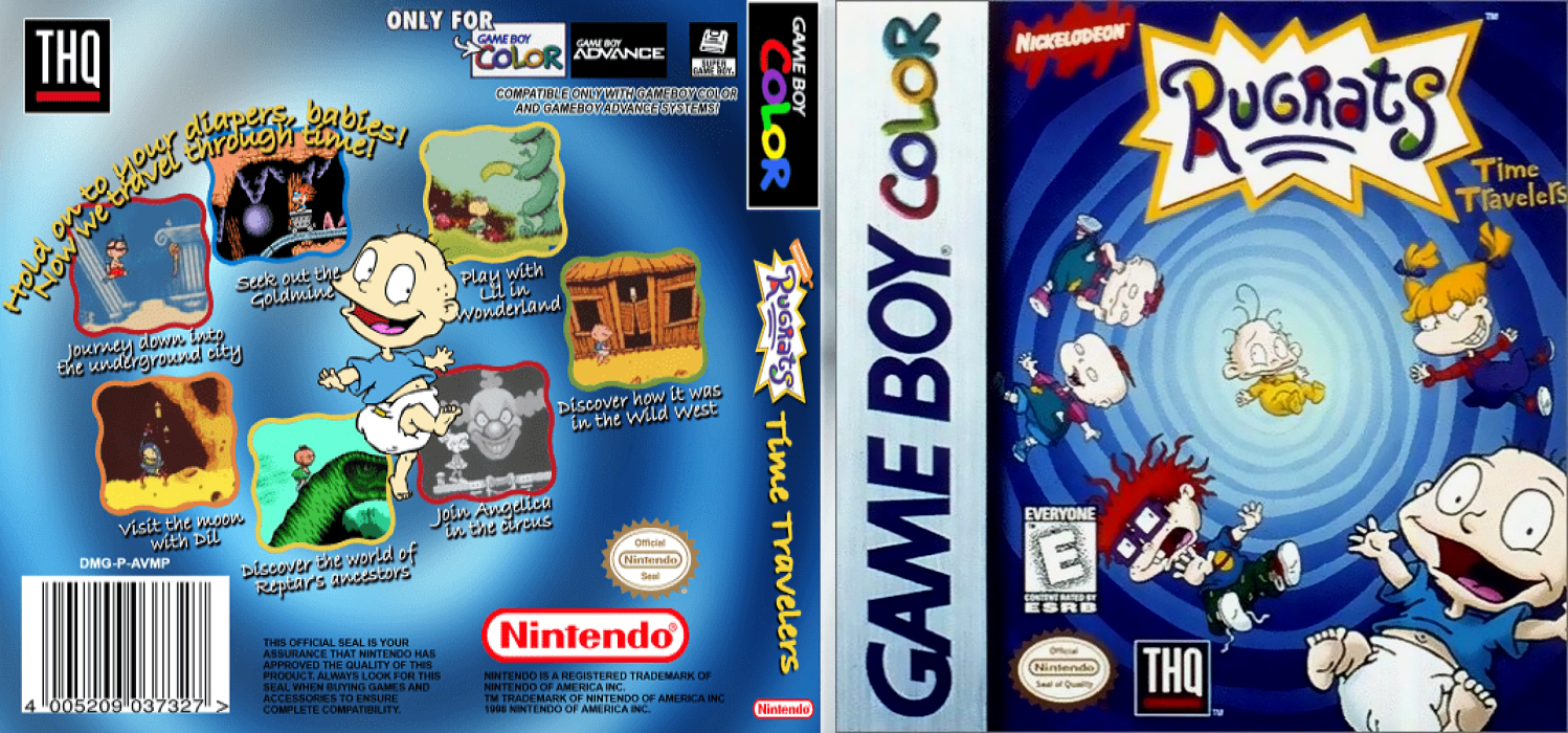 Rugrats: Time Travelers [US,EU] gbc 1999 Box Art