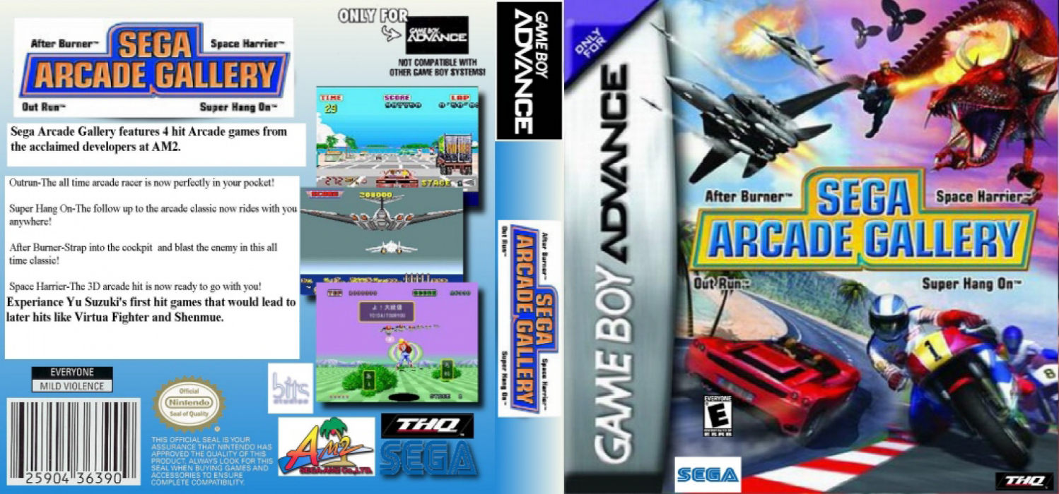 Sega Arcade Gallery [US] gba 2003 Box Art