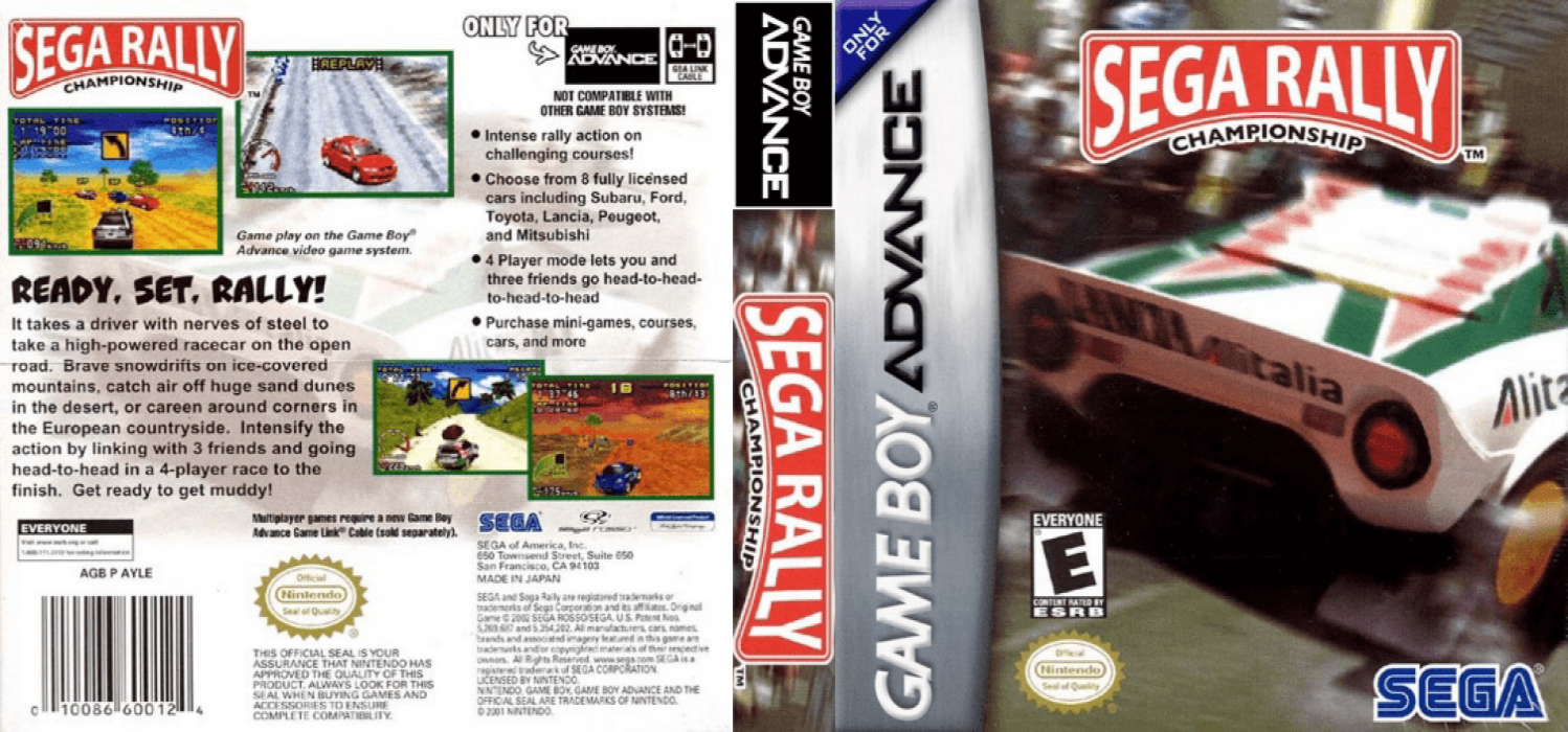 Sega Rally Championship [US] gba 2003 Box Art