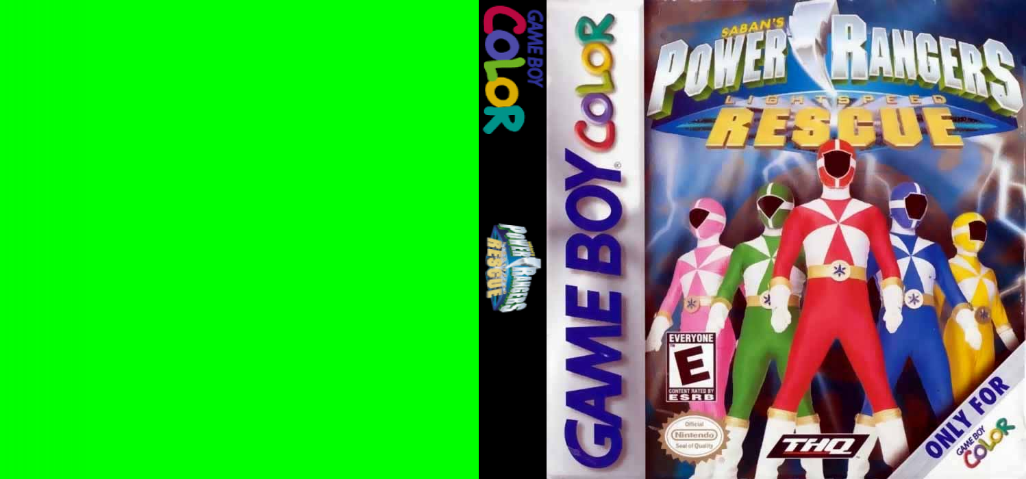 Power Rangers : Lightspeed Rescue [US,EU] gbc 2000 Box Art