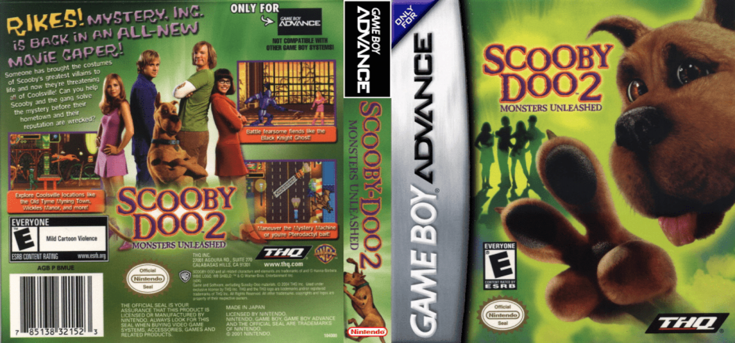 Scooby-Doo 2 : Monsters Unleashed [US,EU] gba 2004 Box Art
