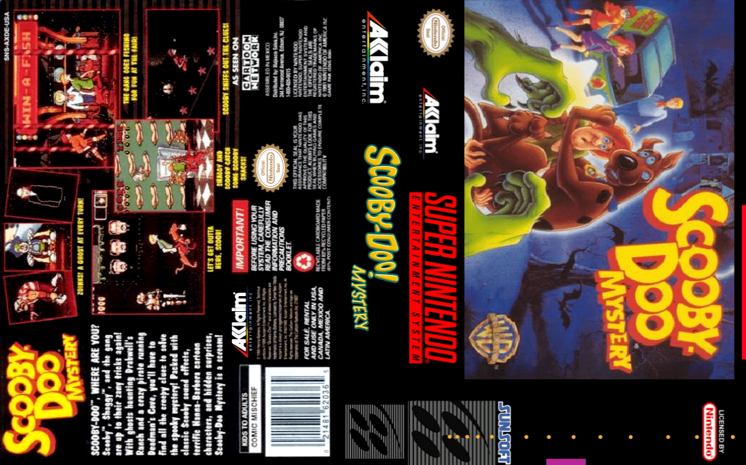 Scooby-Doo Mystery [US] snes 1995 Box Art
