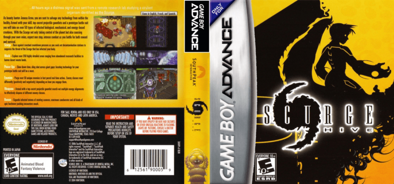 Scurge : Hive [US] gba 2006 Box Art