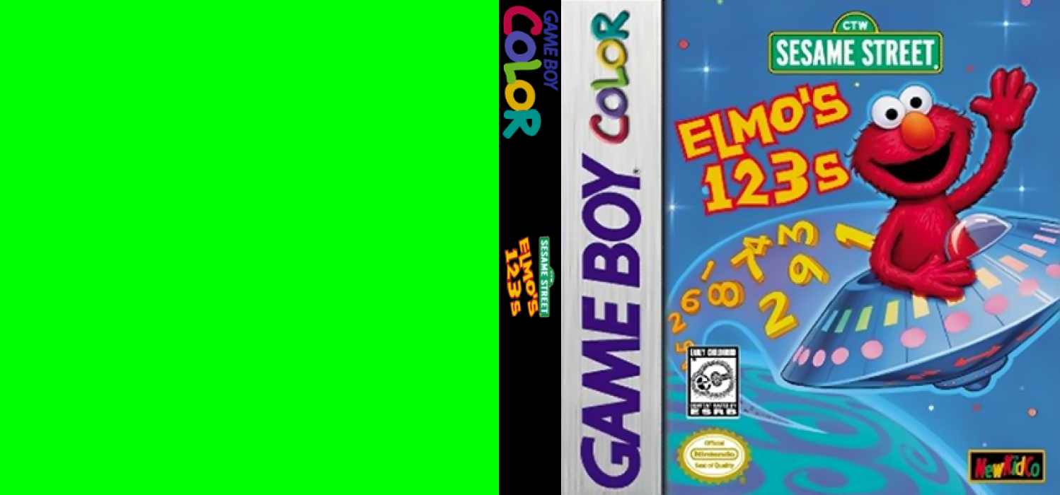 Sesame Street: Elmo’s 123s [US] gbc 1999 Box Art