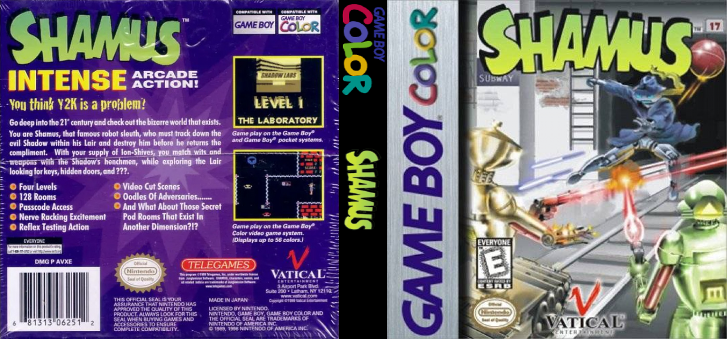 Shamus [US,EU] gbc 2000 Box Art