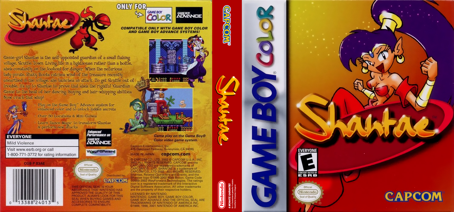 Shantae [US] gbc 2002 Box Art