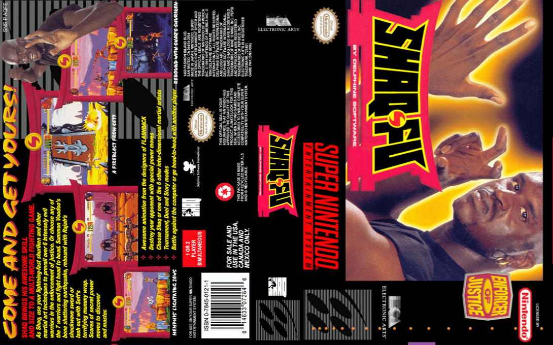 Shaq-Fu [US] snes 1994 Box Art