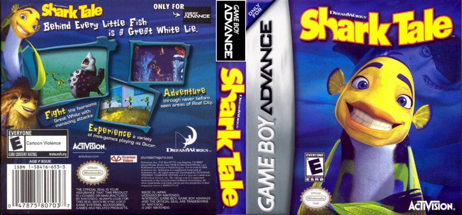 Shark Tale [US,EU] gba 2004 Box Art