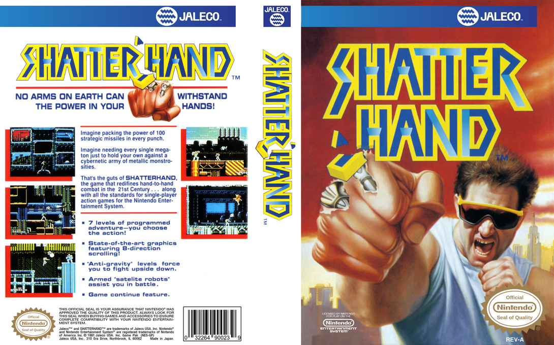 Shatterhand [US] nes 1991 Box Art