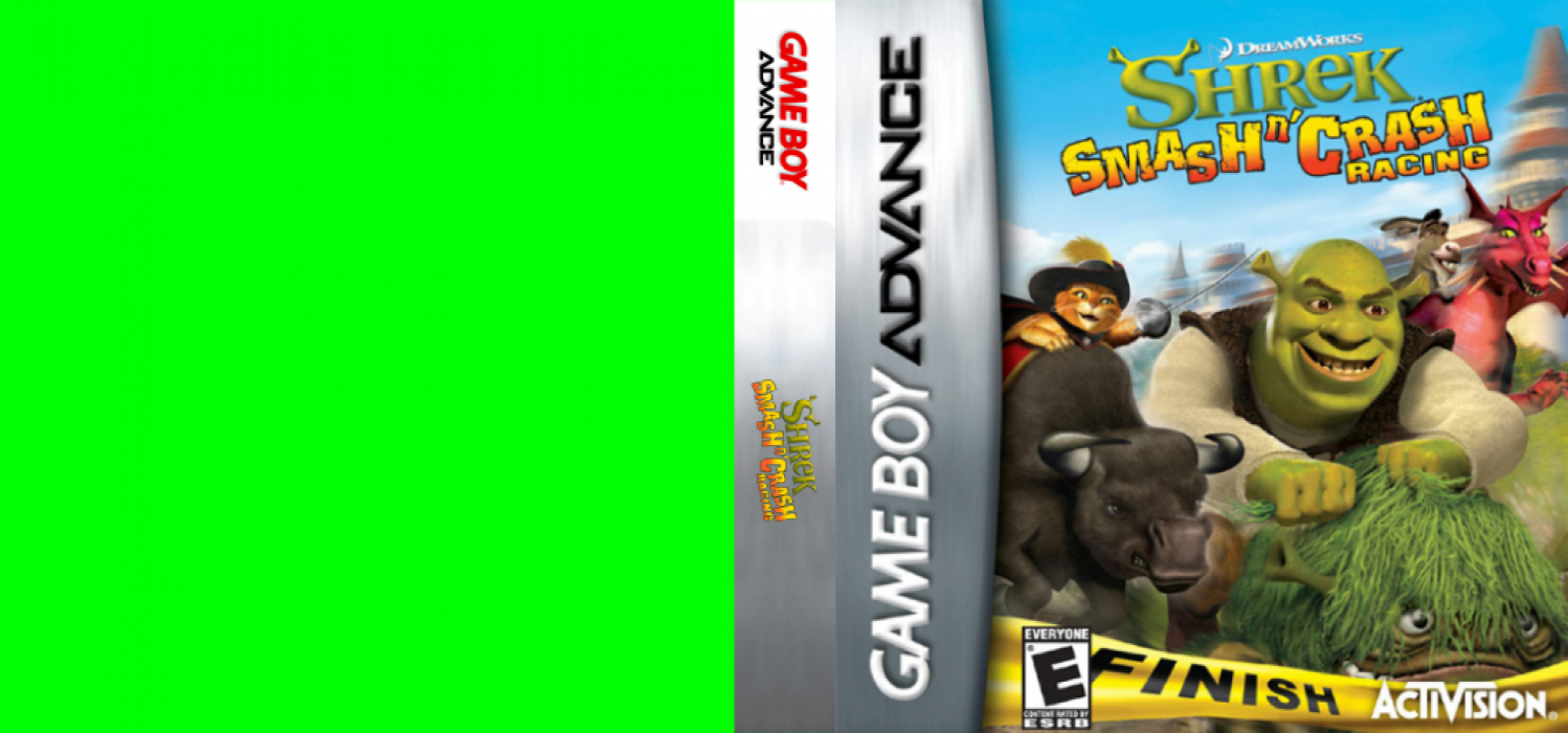 Shrek : Smash n’ Crash Racing [US] gba 2006 Box Art