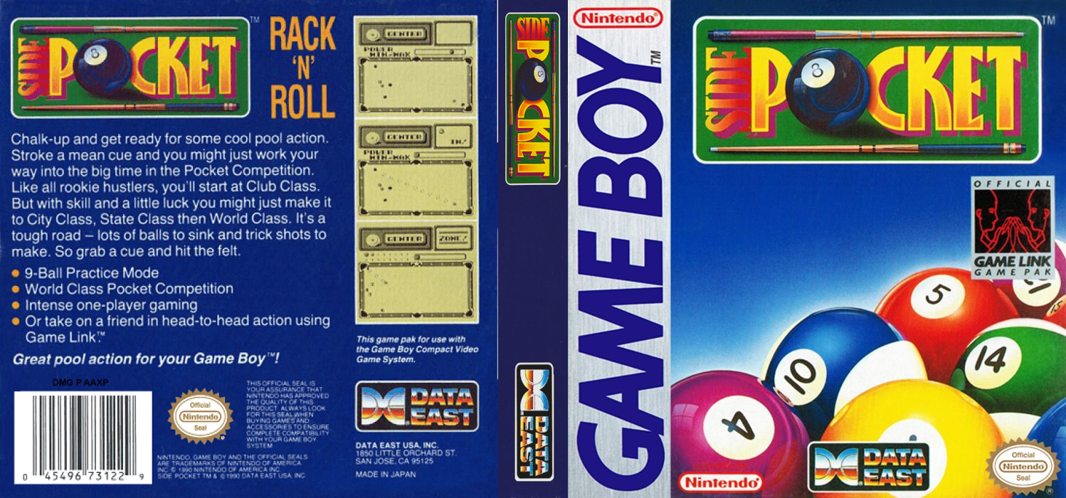 Side Pocket [WOR] gb 1990 Box Art