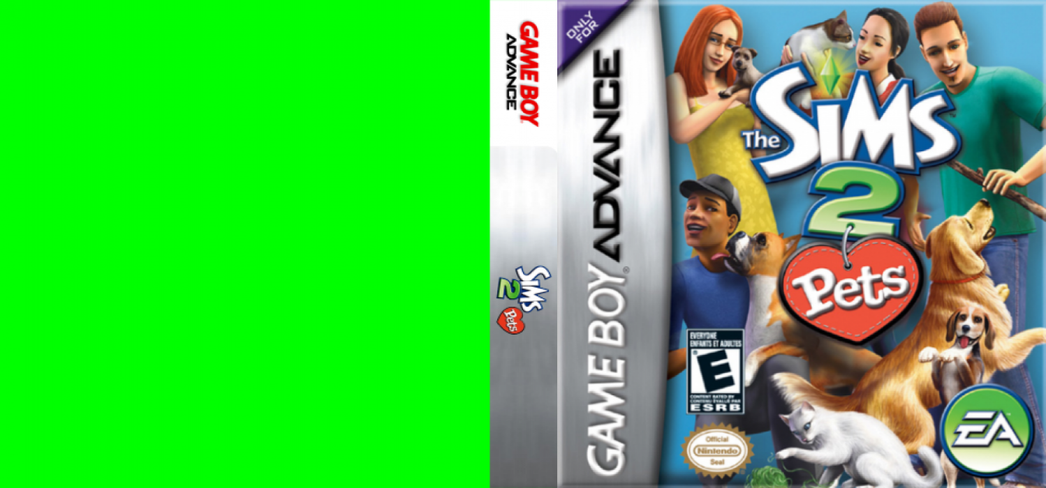 The Sims 2: Pets [US,EU] gba 2006 Box Art