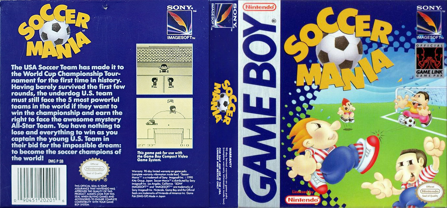 Soccer Mania [US] gb 1992 Box Art