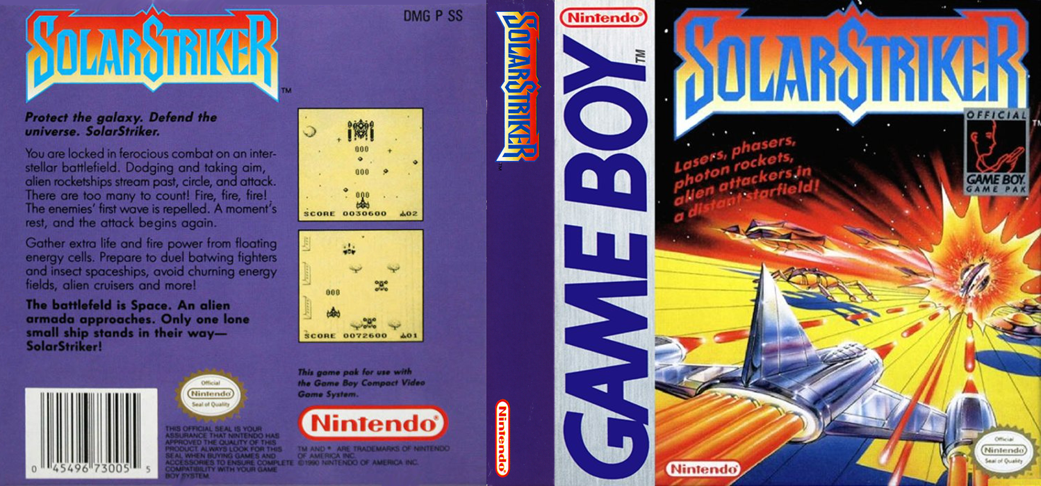 SolarStriker [WOR] gb 1990 Box Art
