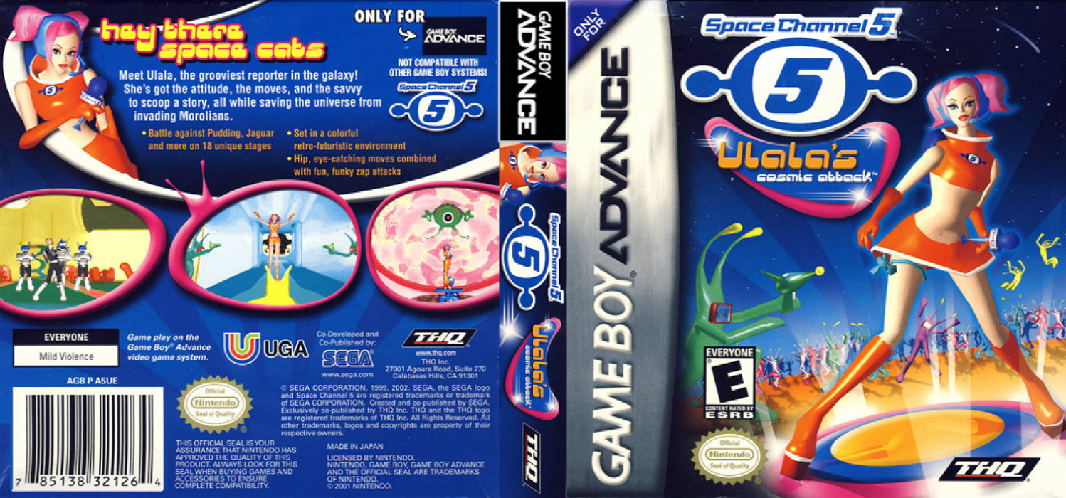 Space Channel 5 : Ulala’s Cosmic Attack [US] gba 2003 Box Art