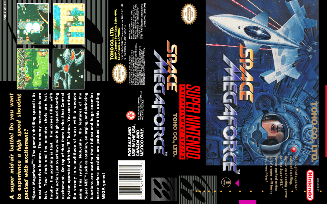 Space Megaforce [US] snes 1992 Box Art