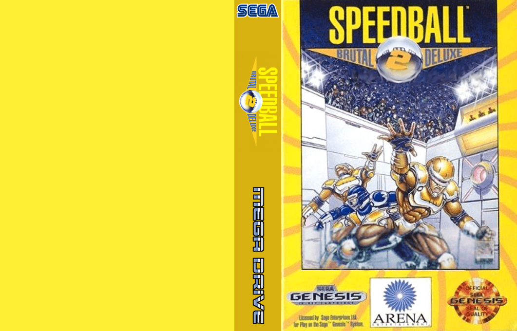 Speedball 2 : Brutal Deluxe [US] segaMD 1991 Box Art