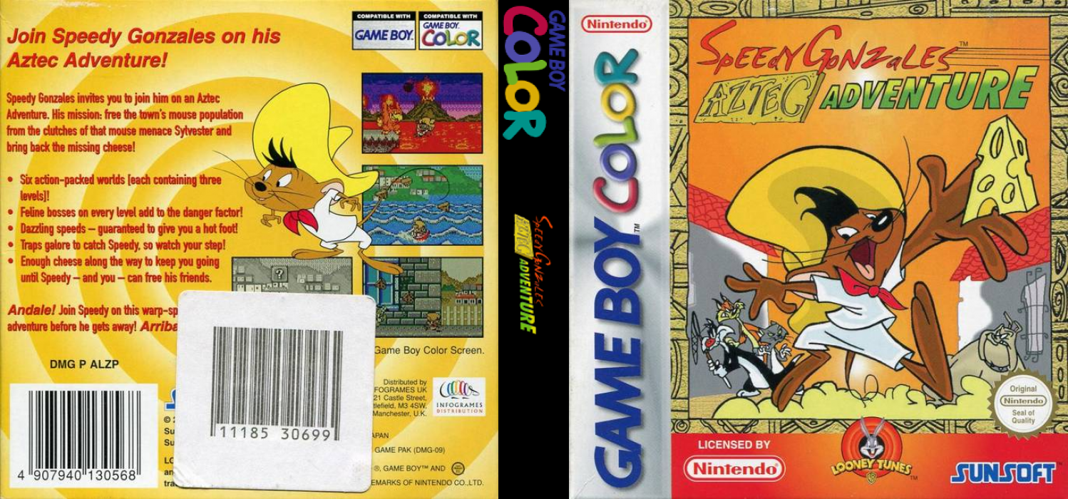 Speedy Gonzales : Aztec Adventure [US,EU] gbc 1999 Box Art