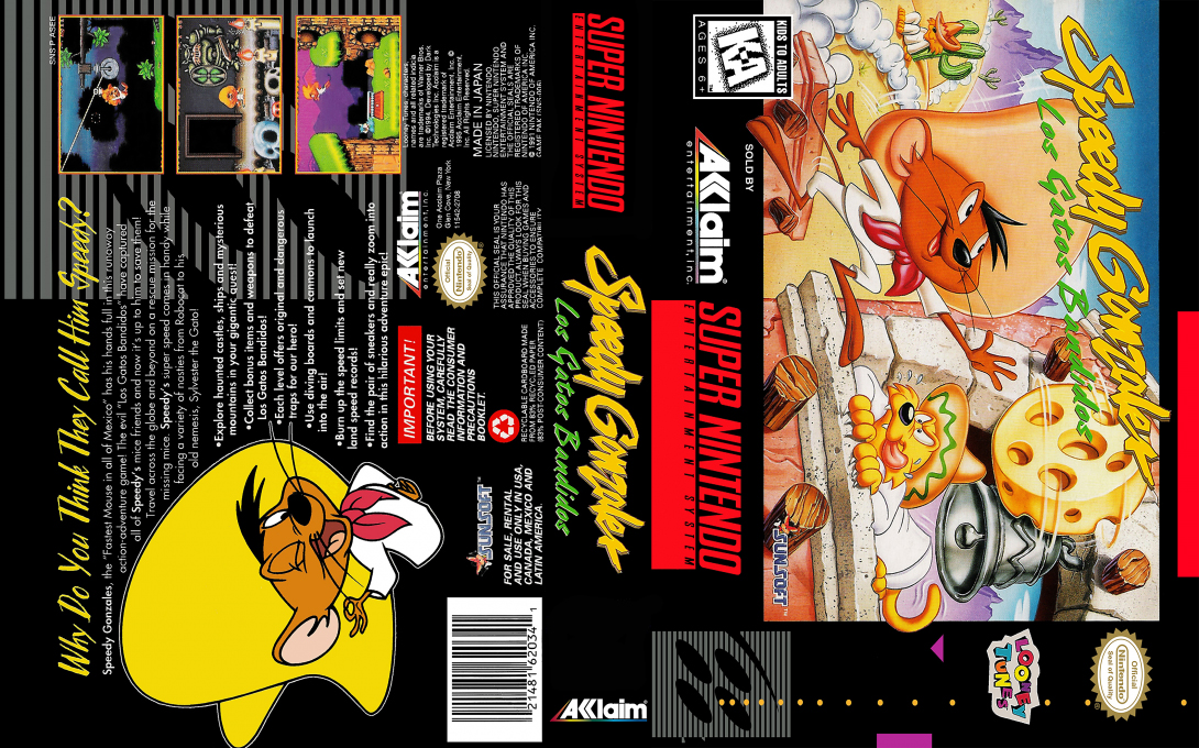 Speedy Gonzales : Los Gatos Bandidos [US] snes 1995 Box Art