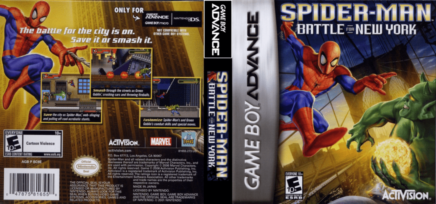 Spider-Man : Battle for New York [US] gba 2006 Box Art