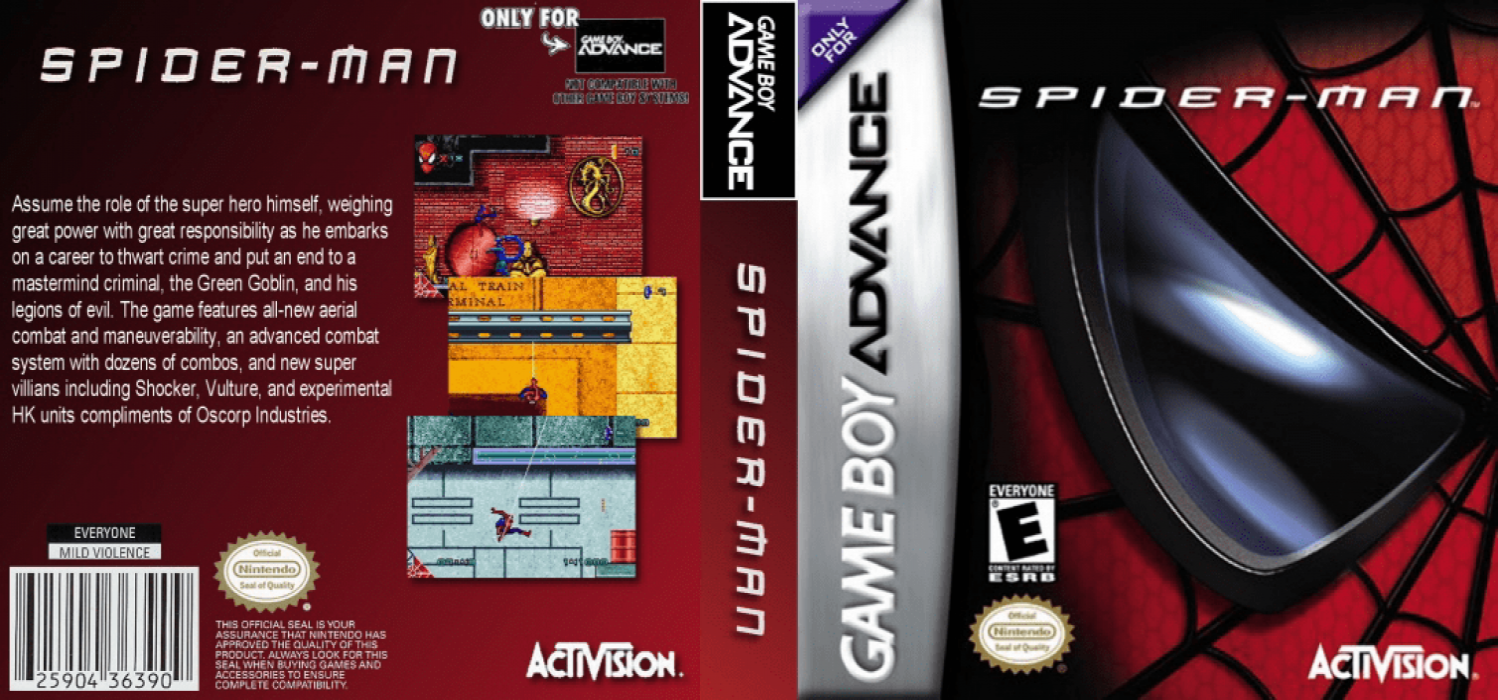 Spider-Man [US,EU] gba 2002 Box Art