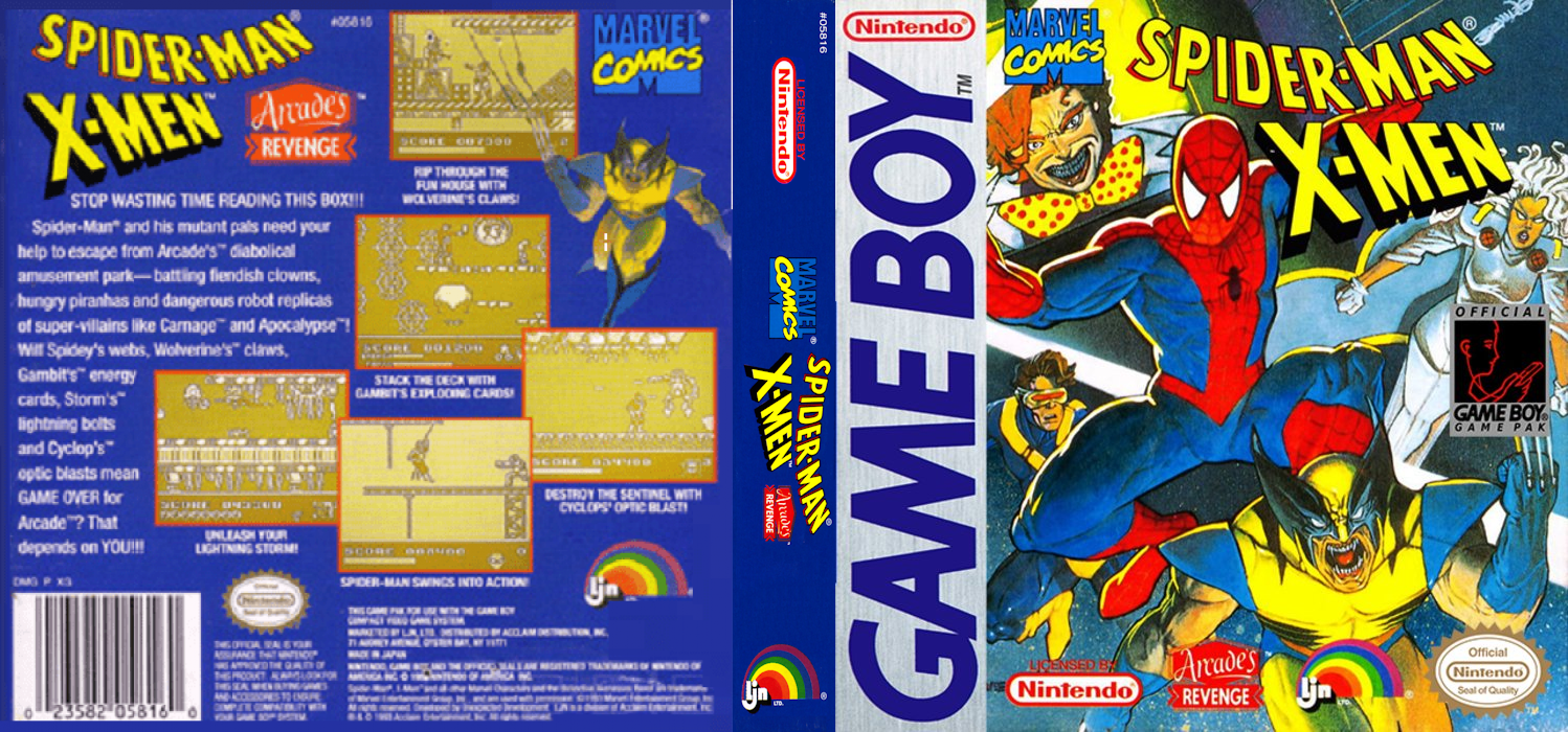 Spider-Man : X-Men [US,EU] gb 1993 Box Art