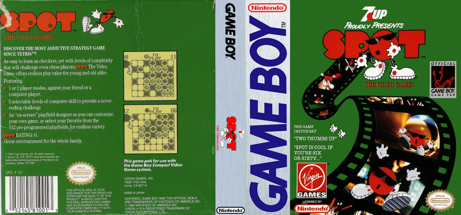 Spot : The Video Game! [US] gb 1991 Box Art