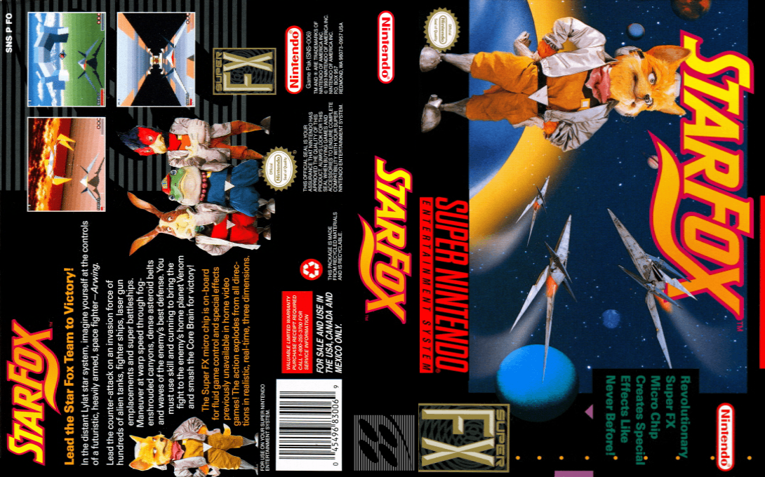 Star Fox [US] snes 1993 Box Art