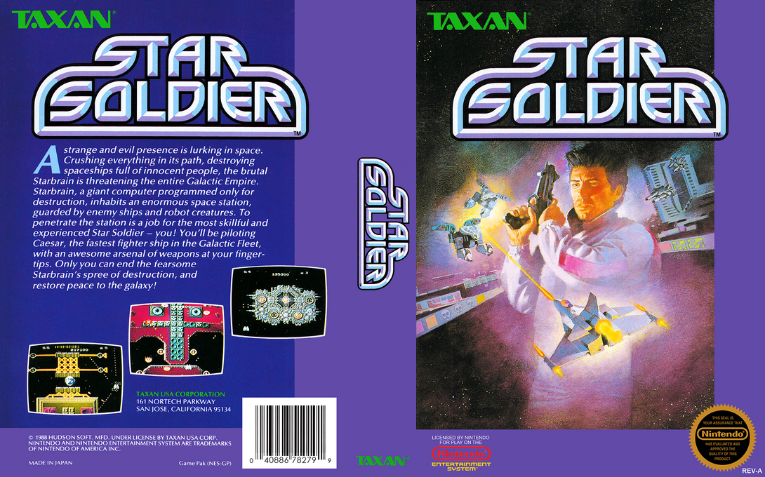 Star Soldier [US] nes 1989 Box Art