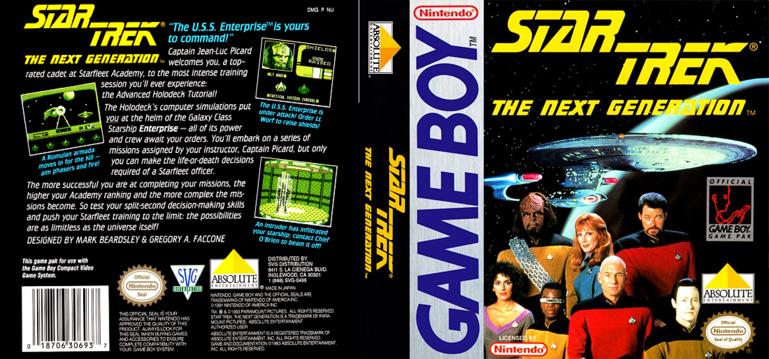 Star Trek : The Next Generation [US,EU] gb 1993 Box Art