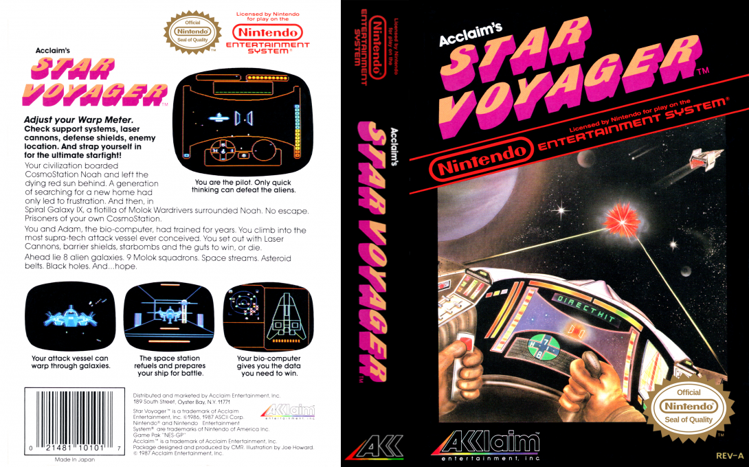 Star Voyager [US] nes 1987 Box Art