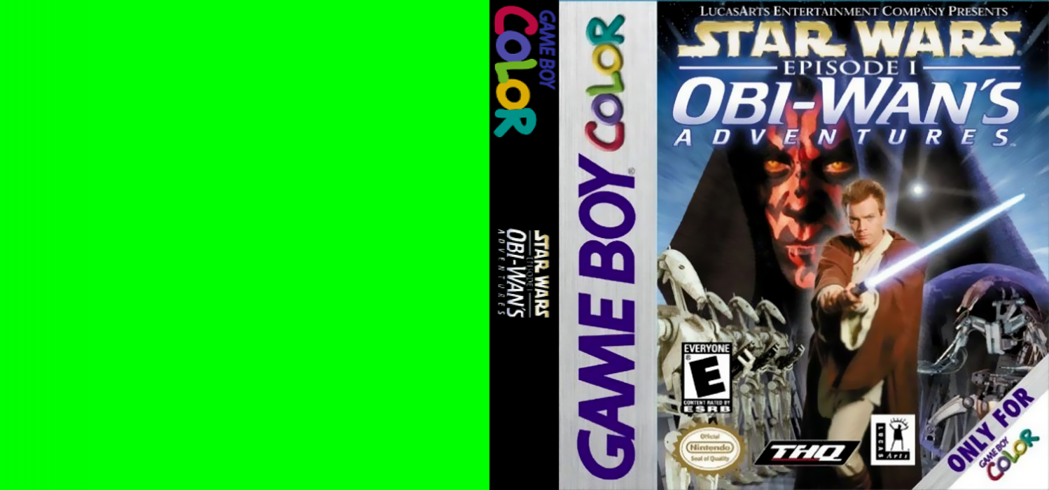 Star Wars: Episode I – Obi-Wan’s Adventures [US] gbc 2000 Box Art
