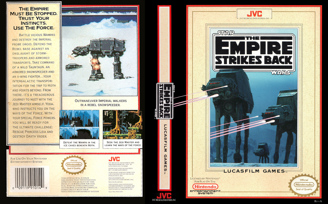 Star Wars : The Empire Strikes Back [US] nes 1992 Box Art