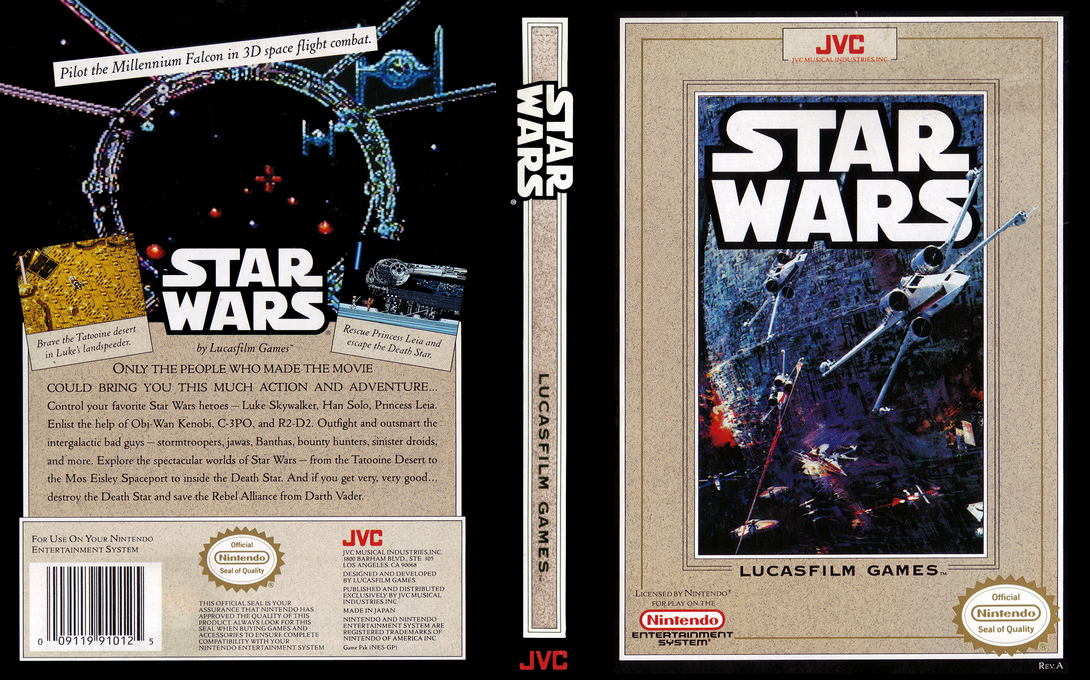 Star Wars [US] nes 1991 Box Art