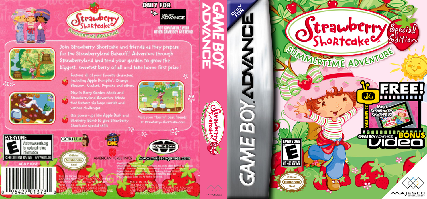 Strawberry Shortcake : Summertime Adventure, Special Edition [US] gba 2005 Box Art