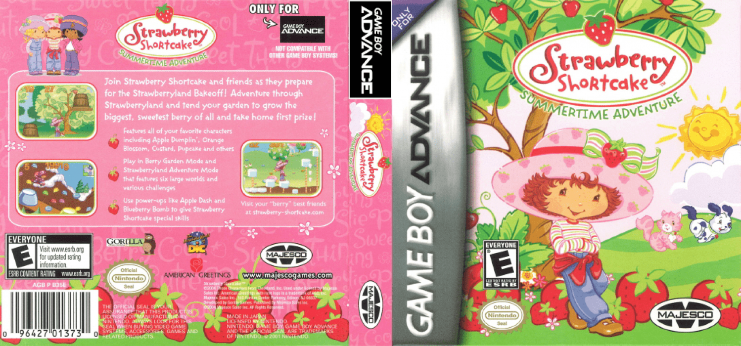 Strawberry Shortcake : Summertime Adventure [US] gba 2004 Box Art