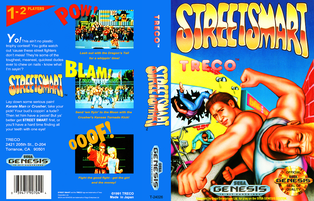 Street Smart [US,JP] segaMD 1991 Box Art