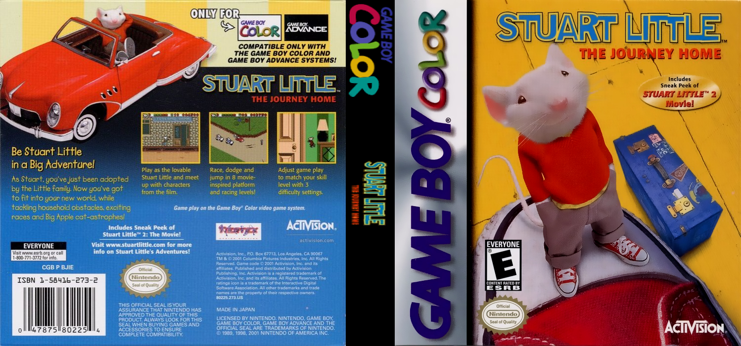Stuart Little: The Journey Home [US,EU] gbc 2001 Box Art