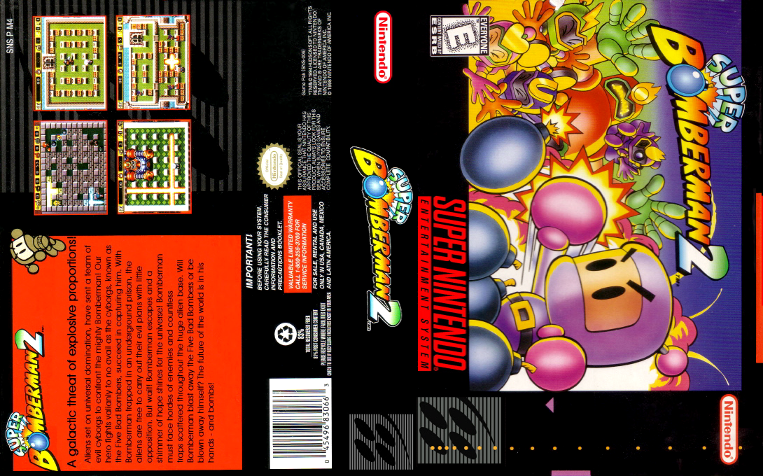 Super Bomberman 2 [US] snes 1994 Box Art