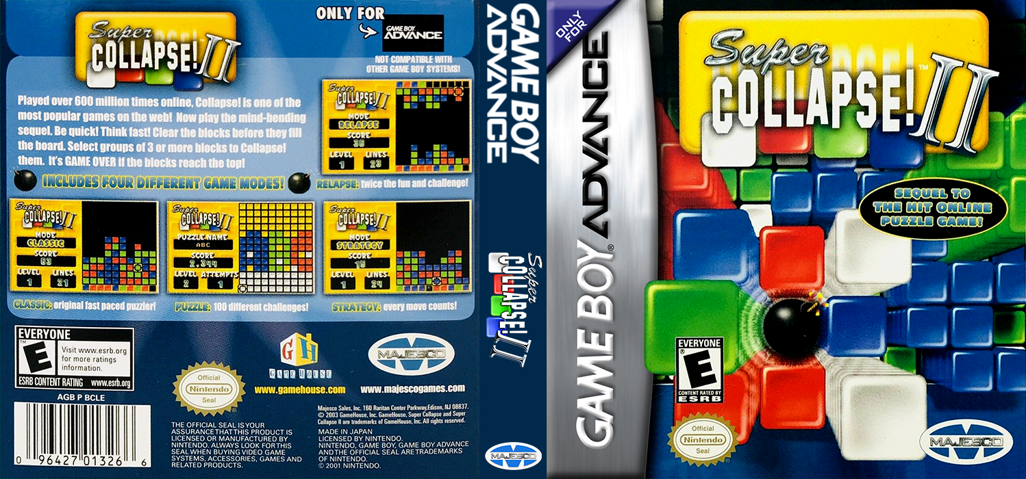 Super Collapse! II [US] gba 2004 Box Art