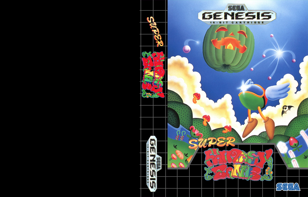 Super Fantasy Zone [US] segaMD 1992 Box Art