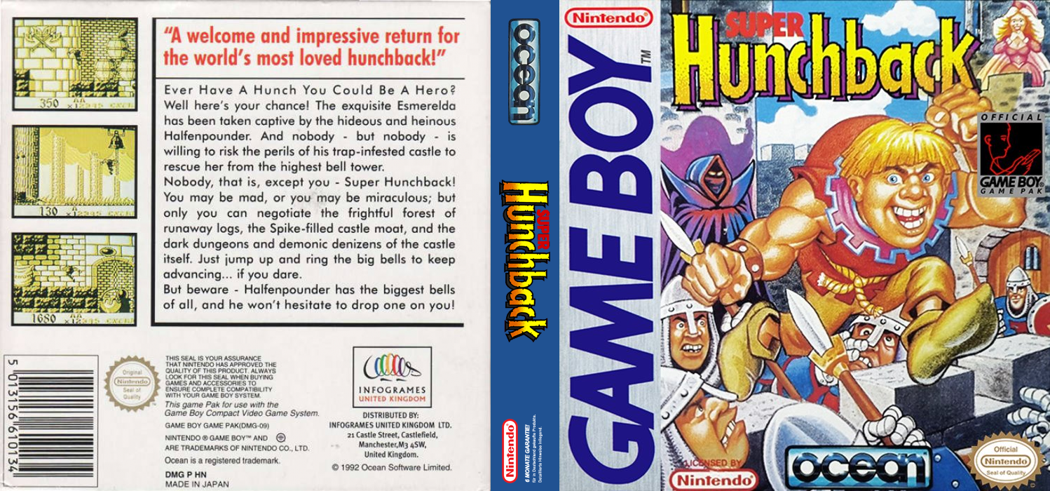 Super Hunchback [US] gb 1992 Box Art