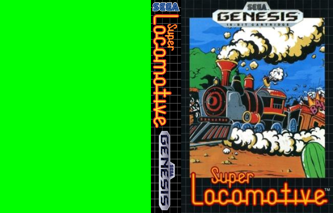 Super Locomotive [WOR] segaMD Unknown Year Box Art