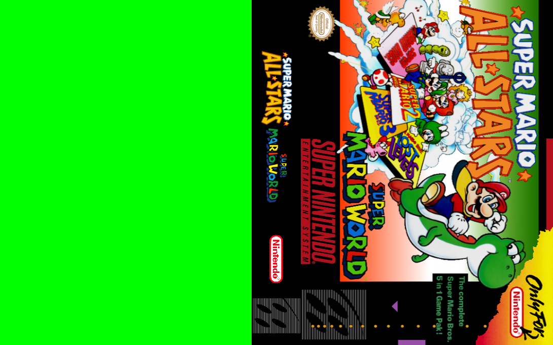 Super Mario All-Stars + Super Mario World [US] snes 1994 Box Art