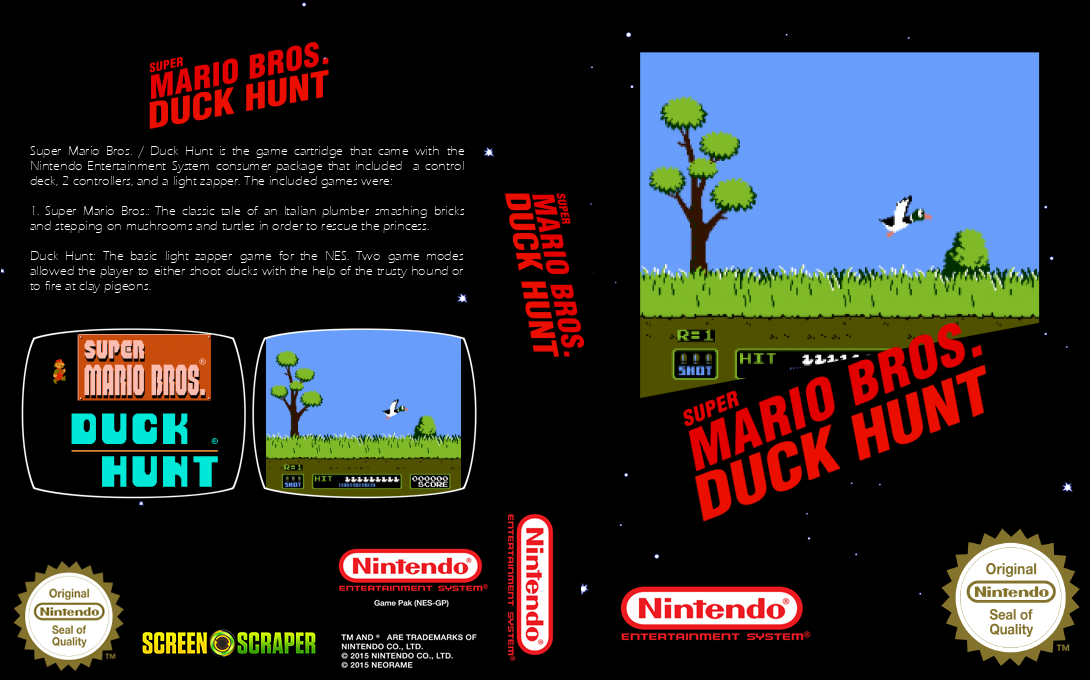 Super Mario Bros. + Duck Hunt [US] nes 1988 Box Art
