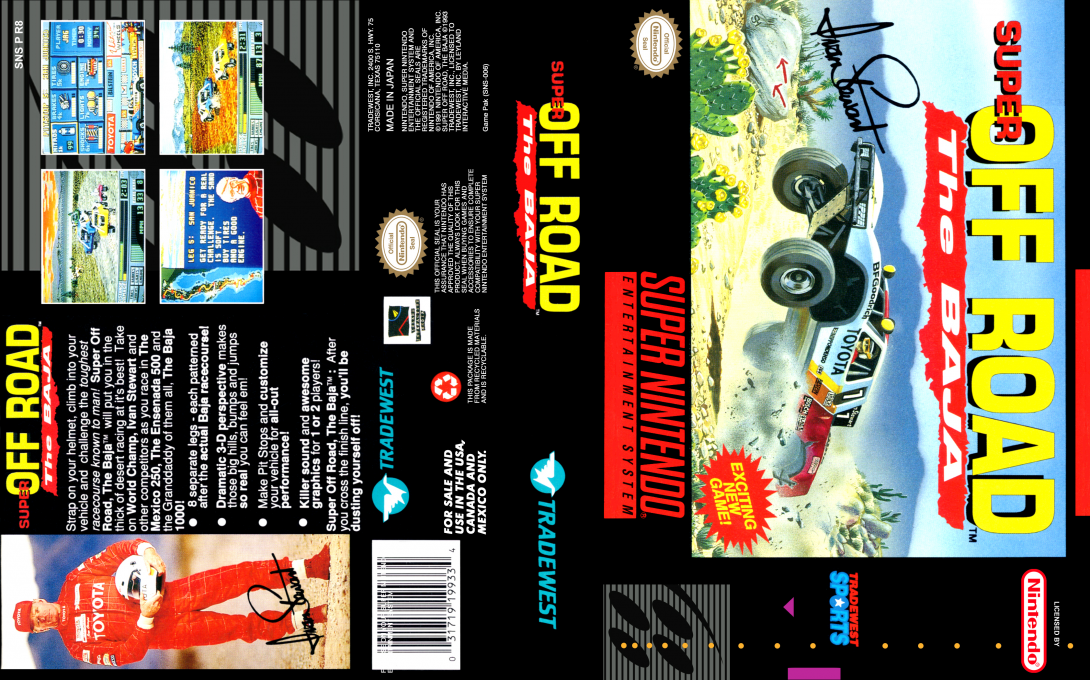 Super Off Road : The Baja [US] snes 1993 Box Art